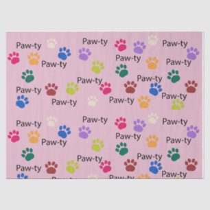 Papier Mousseline Pawty chien anniversaire cadeau de pawty