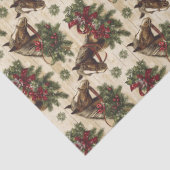 Papier Mousseline Pays Chevaux de Noël (Détail)