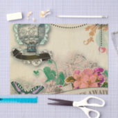 Papier Mousseline pays chic et français minable de papier, cru, (Artisanat)