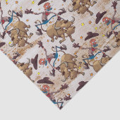 Papier Mousseline Pays d'équitation de Taureau de cowboy de rodéo (Détail)