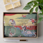 Papier Mousseline Pays des chats japonais, Utagawa Kunitoshi (Cadeau)