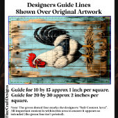 Papier Mousseline Pays Français Barnyard Rooster DB7L Decoupage