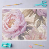 Papier Mousseline Pays Français Lilac Peonies Document de découpage (Artisanat)