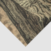 Papier Mousseline pays occidental automne feuilles chêne chêne blanc (Détail)