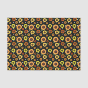 Papier Mousseline Pays rustique Tournesols Vintages Pois Imprimer