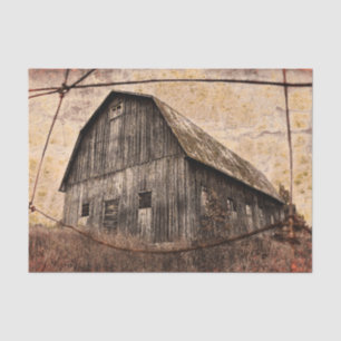 Papier Mousseline Pays vintage Rustique Beige Sky Grange Texture