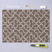 Papier Mousseline Pays Western Horse chaussure papier motif tissu (Artisanat)