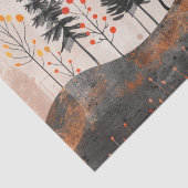 Papier Mousseline Paysage Abstrait de Boho (13) (Détail)