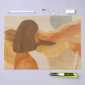 Papier Mousseline Paysage Abstrait de Boho (17) (Artisanat)