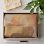 Papier Mousseline Paysage Abstrait de Boho (17) (Cadeau)