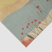 Papier Mousseline Paysage Abstrait de Boho (25) (Détail)