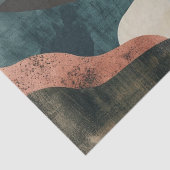 Papier Mousseline Paysage Abstrait de Boho (5) (Détail)