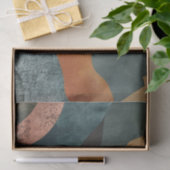 Papier Mousseline Paysage Abstrait de Boho (5) (Cadeau)