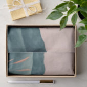 Papier Mousseline Paysage Abstrait de Boho (7) (Cadeau)