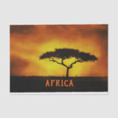 Papier Mousseline Paysage africain Arbre Acacia (Recto)