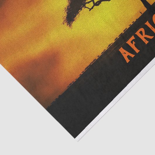 Papier Mousseline Paysage africain Arbre Acacia (Détail)