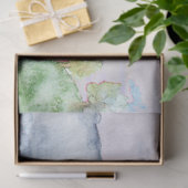 Papier Mousseline Paysage aquarelle 20X30 (Cadeau)