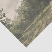 Papier Mousseline Paysage aquarelle du chemin - Troyon constant (Détail)