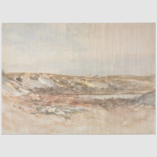 Papier Mousseline Paysage balnéaire (Recto)