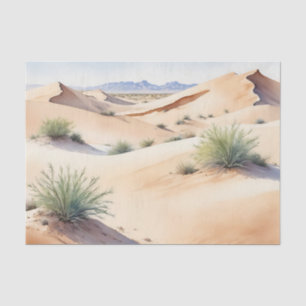 Papier Mousseline Paysage calme du désert avec des dunes douces