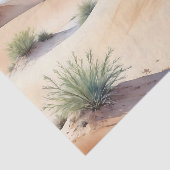 Papier Mousseline Paysage calme du désert avec des dunes douces (Détail)