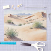 Papier Mousseline Paysage calme du désert avec des dunes douces (Artisanat)