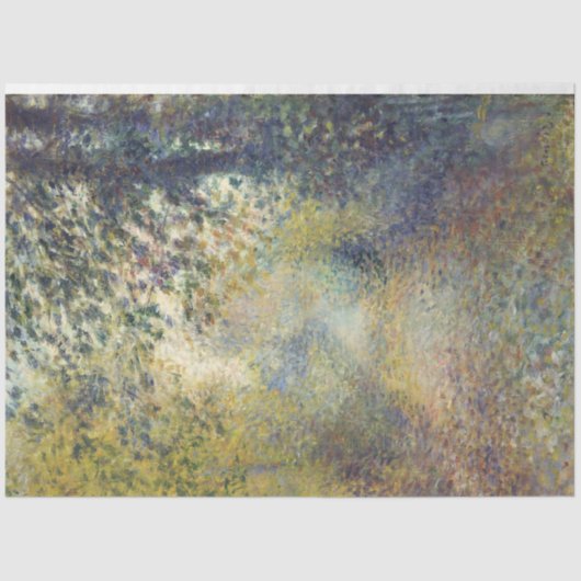 Papier Mousseline Paysage dans les bois (par Pierre-Auguste Renoir) (Recto)