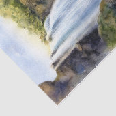 Papier Mousseline Paysage de la cascade de montagne (Détail)