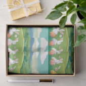 Papier Mousseline Paysage de Pâques (Cadeau)