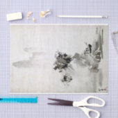 Papier Mousseline Paysage de Sesshu Toyo Haboku-Sansui (Artisanat)