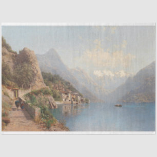 Papier Mousseline Paysage des montagnes Découpage nature