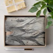 Papier Mousseline Paysage d'Halloween éffrayant 1 Papier de découpag (Cadeau)