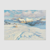 Papier Mousseline Paysage d'hiver (Recto)