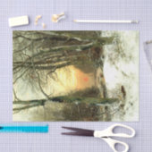 Papier Mousseline Paysage d'hiver (Artisanat)