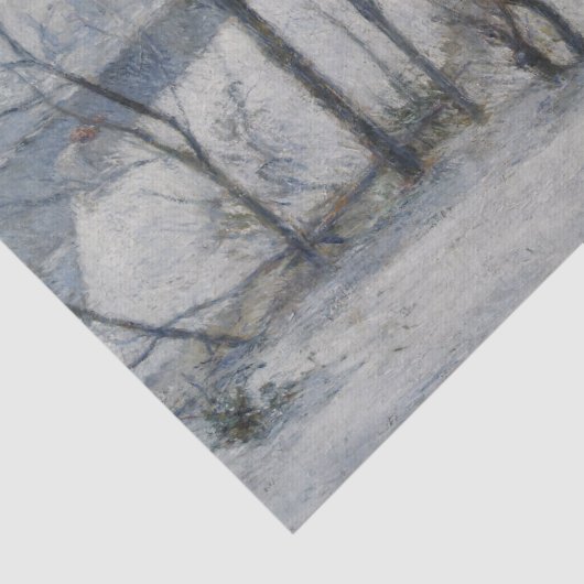 Papier Mousseline Paysage d'hiver (par Paul Gaugin) (Détail)