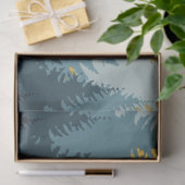 Papier Mousseline Paysage d'or des arbres forestiers (Cadeau)