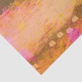 Papier Mousseline Paysage Dreamy Rose Orange (Détail)