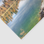 Papier Mousseline Paysage du lac Federa - Lago Federa, Italie (Détail)