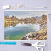 Papier Mousseline Paysage du lac Federa - Lago Federa, Italie (Artisanat)