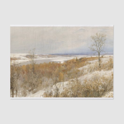 Papier Mousseline Paysage du Nord, Vasili Dmitrijevitš Polenov (Recto)