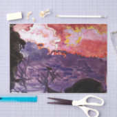 Papier Mousseline Paysage fantastique par Mikhail Vrubel (Artisanat)