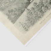 Papier Mousseline Paysage Fleurs de montagne Ephémère Découpage (Détail)