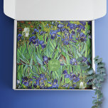 Papier Mousseline Paysage floral d'Irises Vincent van Gogh<br><div class="desc">Papier de tissus avec la peinture à l'huile d'art,  Irises (1889),  par Vincent van Gogh (1853-1890). Iris bleu violet dans le jardin,  influencé par l'art japonais.</div>