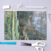 Papier Mousseline Paysage fluvial avec Nénuphars par Julia Beck (Artisanat)