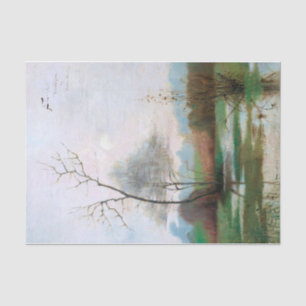 Papier Mousseline Paysage fluvial de Moncourt par Julia Beck