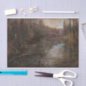 Papier Mousseline Paysage fluvial par Julia Beck (Artisanat)