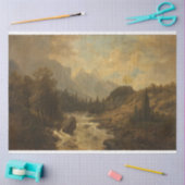 Papier Mousseline Paysage forestier (par Josef Kriehuber) (Artisanat)