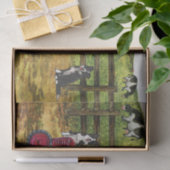 Papier Mousseline Paysage laitier agricole Pays Gnome Tracteur paysa (Cadeau)