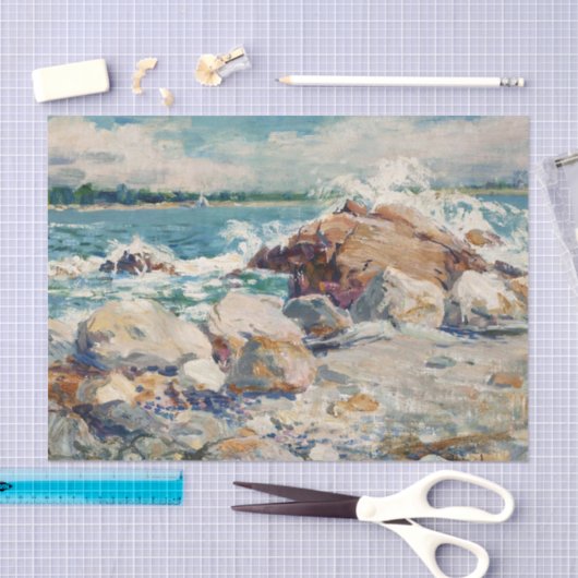 Papier Mousseline Paysage marin par Matilda Browne (Artisanat)