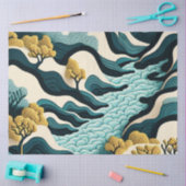 Papier Mousseline Paysage moderne (Artisanat)